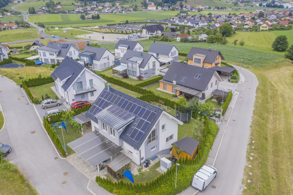 Solar panels and energy-efficient homes