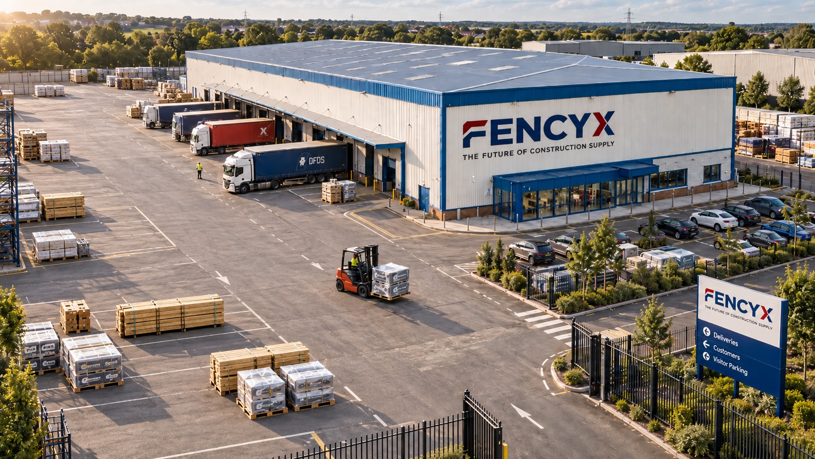 FENCYX warehouse and merchant distribution yard