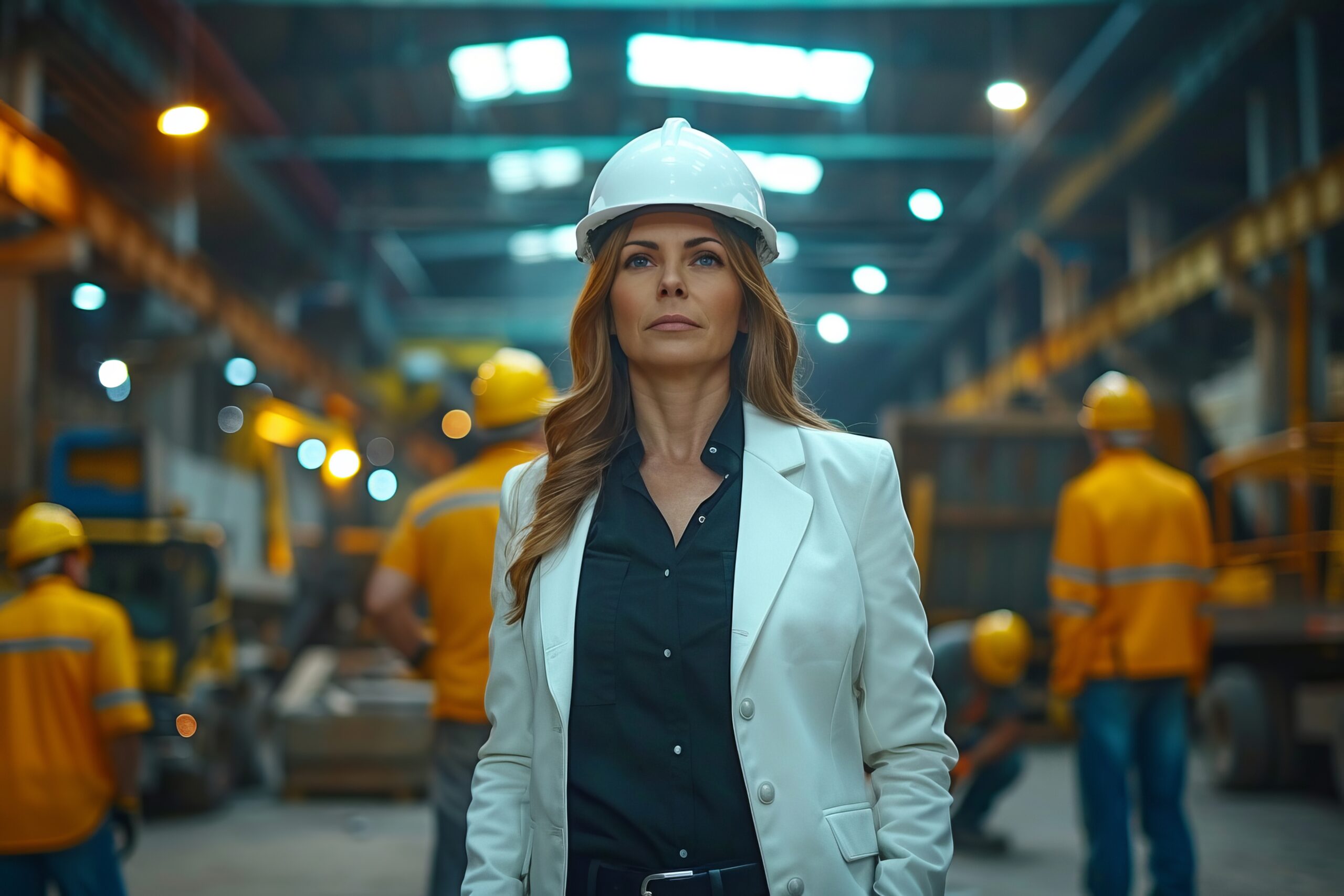 Women working in home building